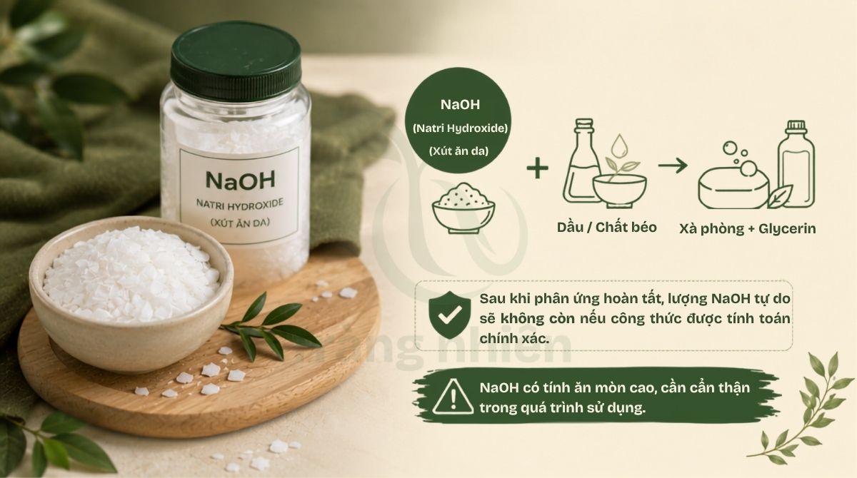 Tim hiểu vai trò của NaOH