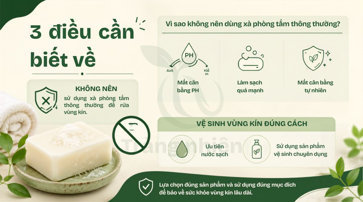 3 điều cần biết khi vệ sinh vùng kín