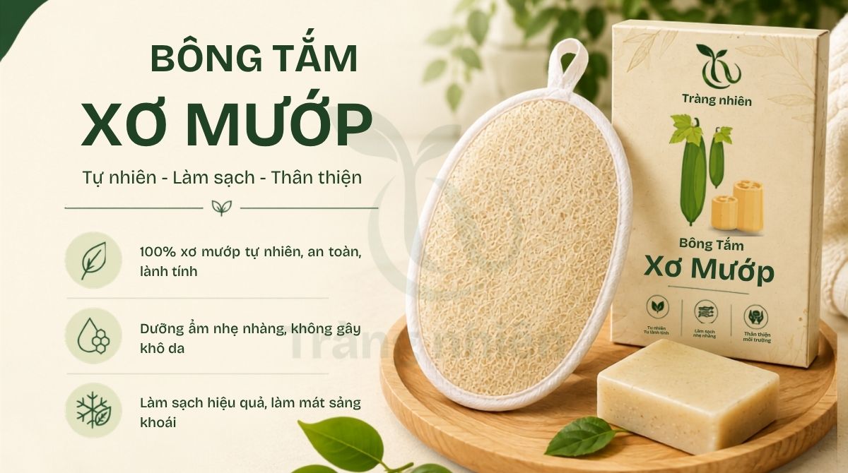 Bông tắm xơ mướp