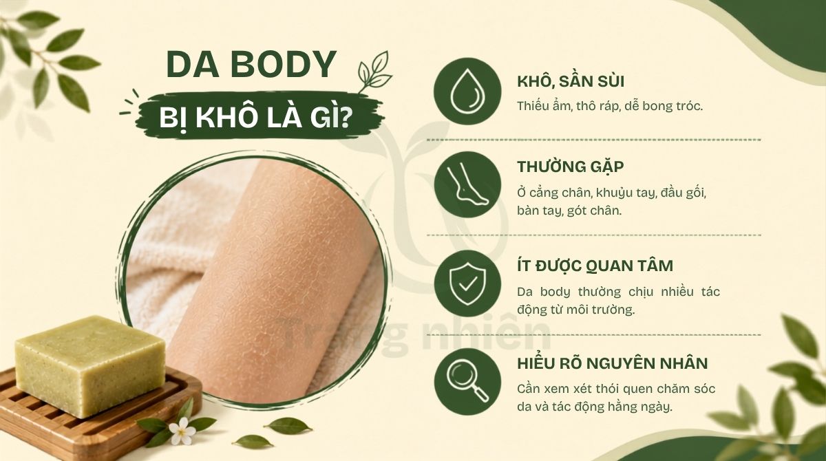 Da body bị khô là gì
