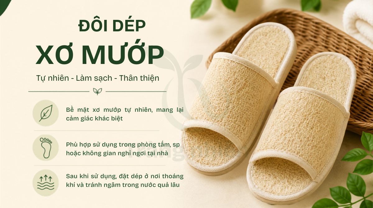 Dép xơ mướp