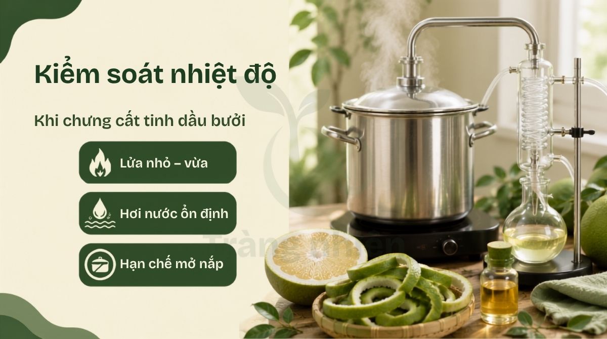 Kiểm tra nhiệt độ tinh dầu
