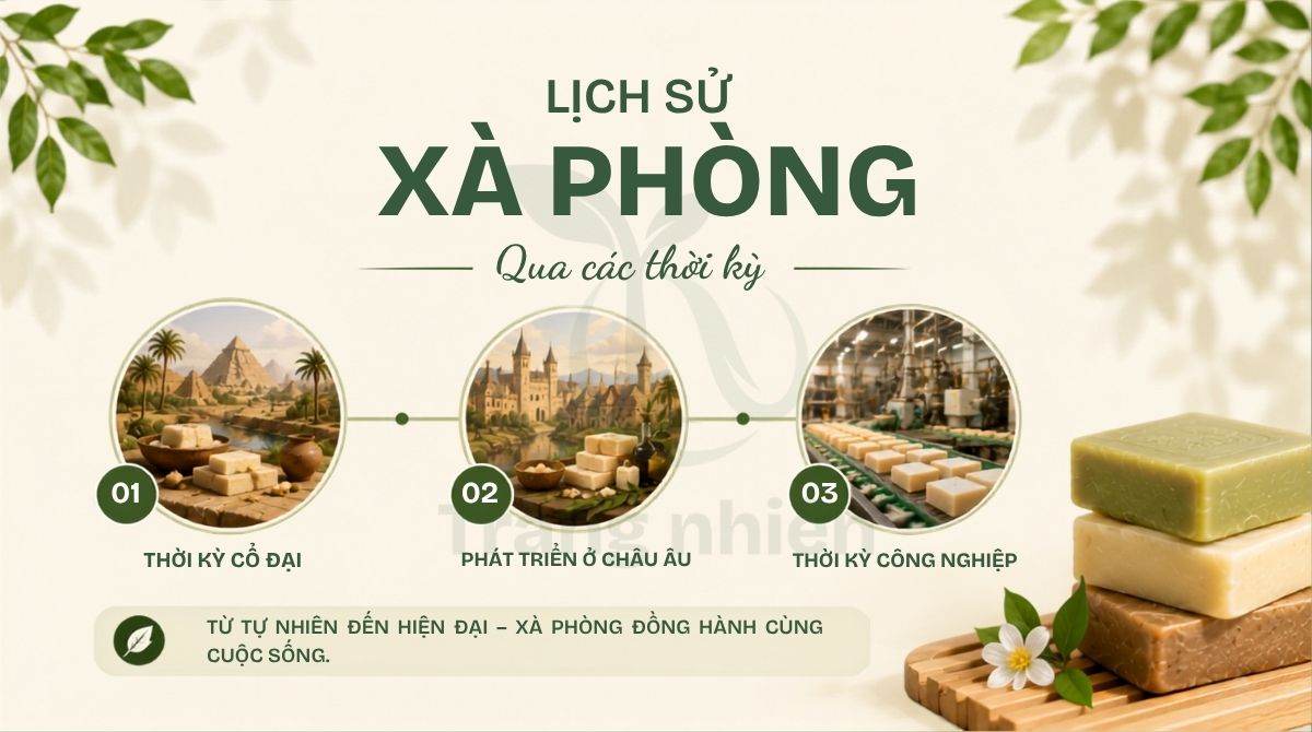 Lịch sử xà phòng qua các thời kỳ