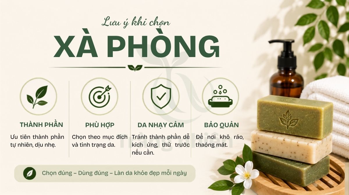 Lưu ý khi chọn xà phòng
