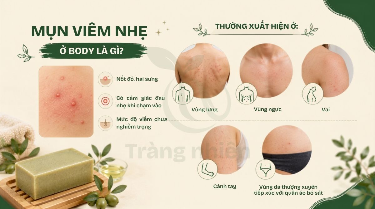 Mụn viêm nhẹ ở body là gì