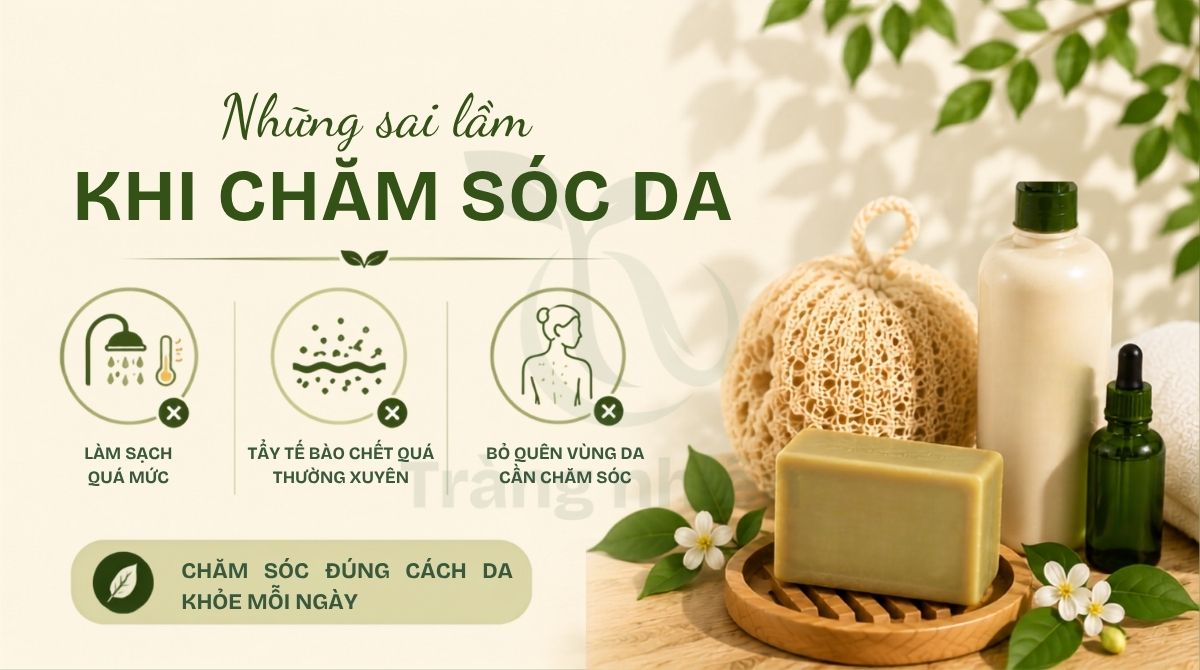 Những sai lầm khi chăm sóc da